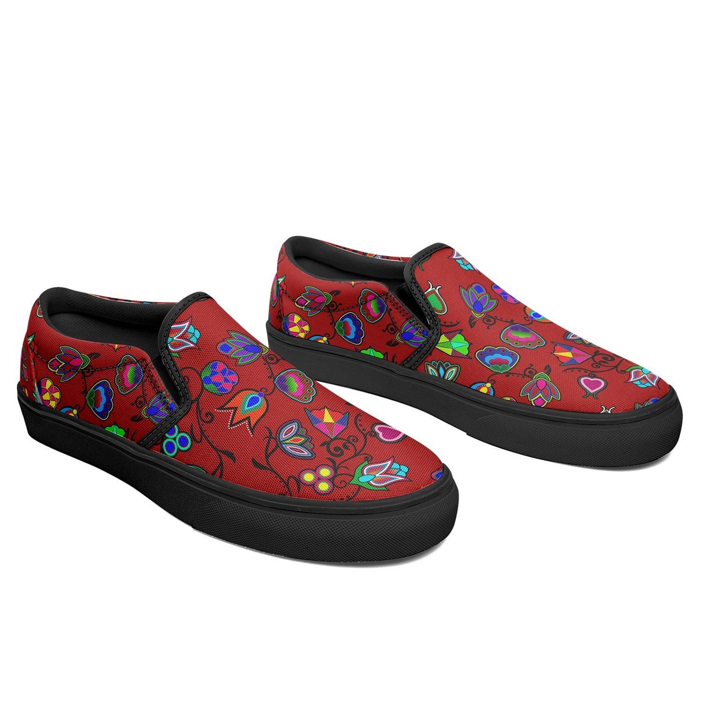 Indigenous Paisley Dahlia Otoyimm Canvas Slip On Shoes 49 Dzine 