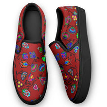 Load image into Gallery viewer, Indigenous Paisley Dahlia Otoyimm Kid&#39;s Canvas Slip On Shoes 49 Dzine 
