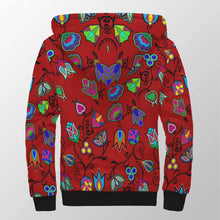 Load image into Gallery viewer, Indigenous Paisley Dahlia Sherpa Hoodie 49 Dzine 
