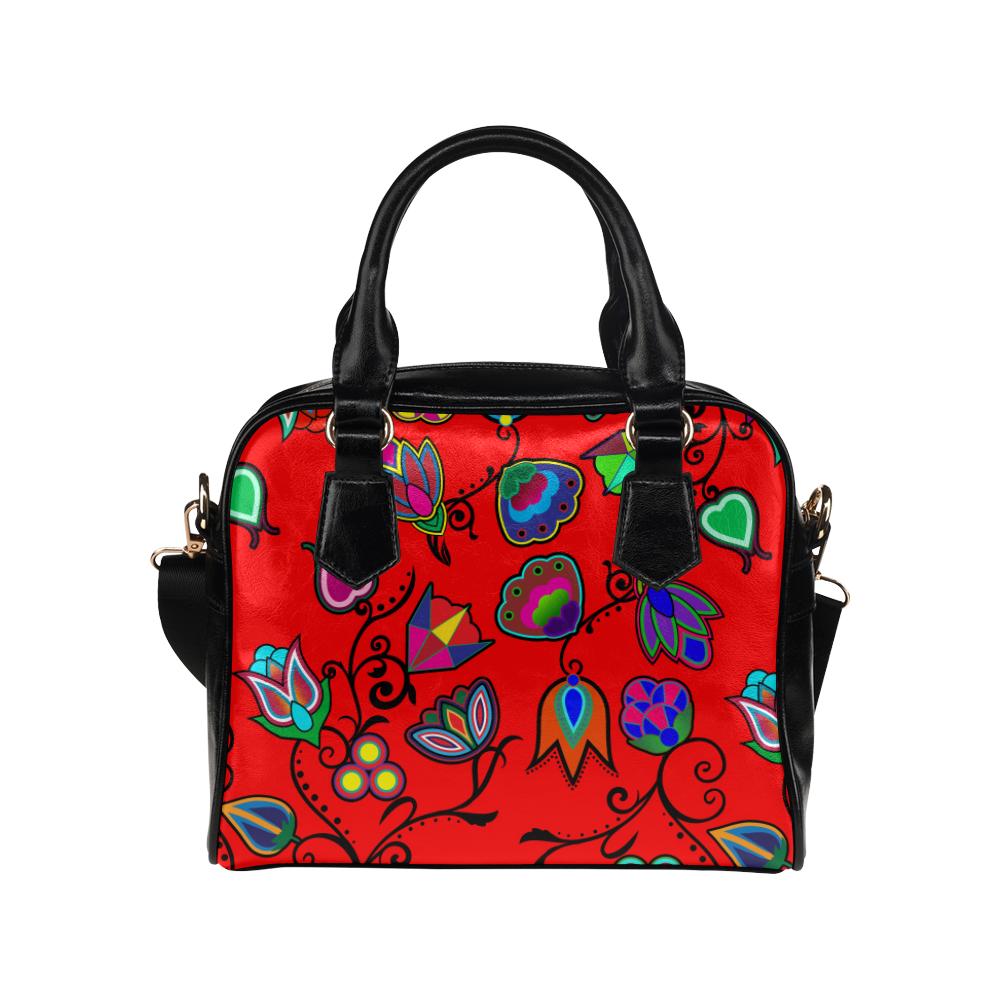 Indigenous Paisley Dahlia Shoulder Bag by 49 Dzine