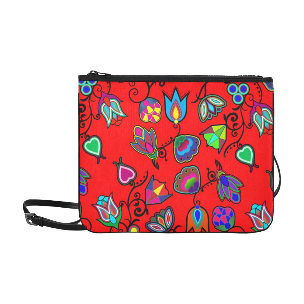 Indigenous Paisley - Dahlia Slim Clutch Bag (Model 1668) Slim Clutch Bags (1668) e-joyer 