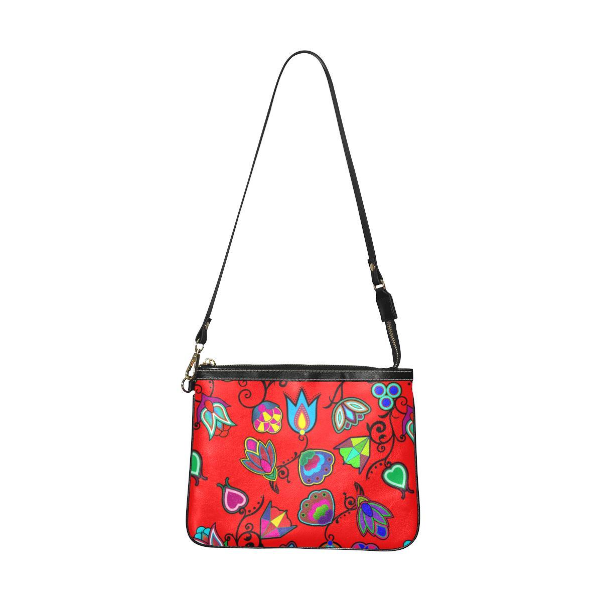 Indigenous Paisley Dahlia Small Shoulder Bag by 49 Dzine