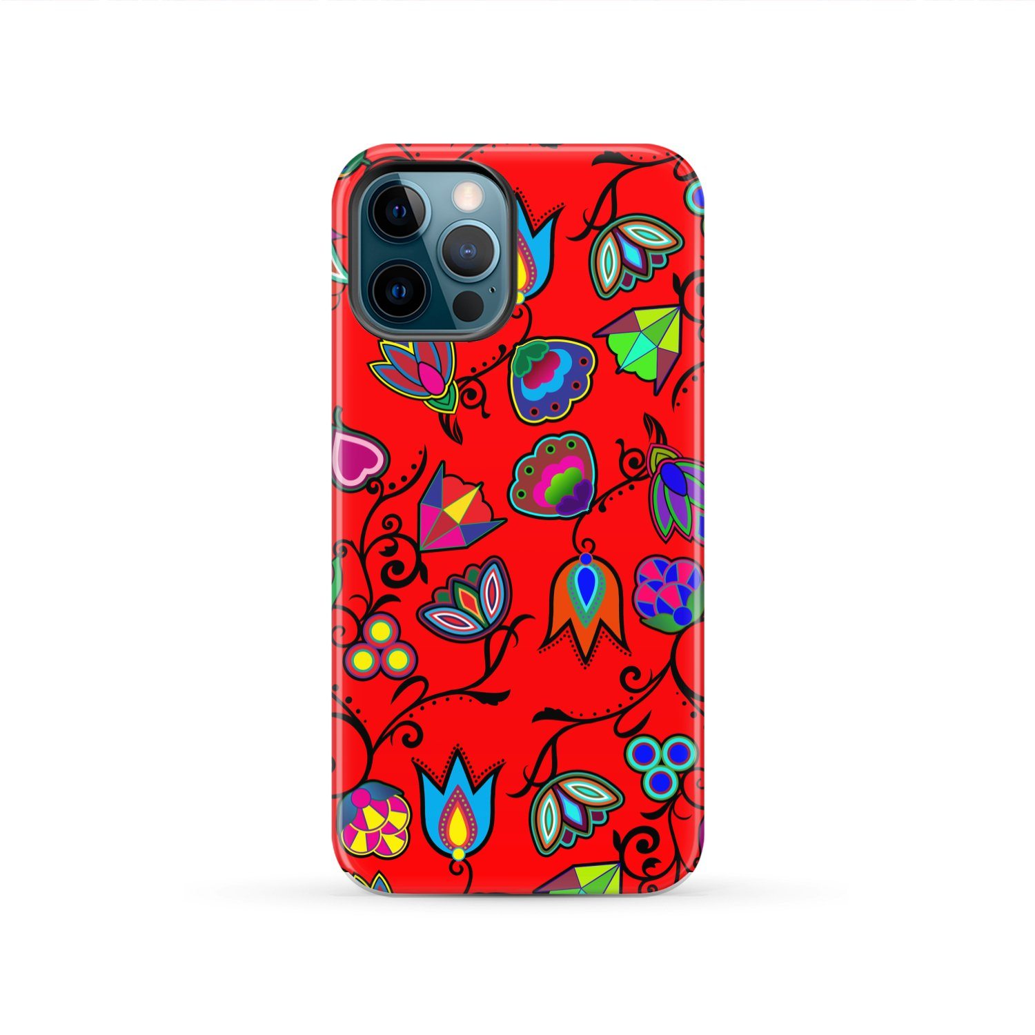 Indigenous Paisley Dahlia Tough Case Tough Case wc-fulfillment iPhone 12 Pro 