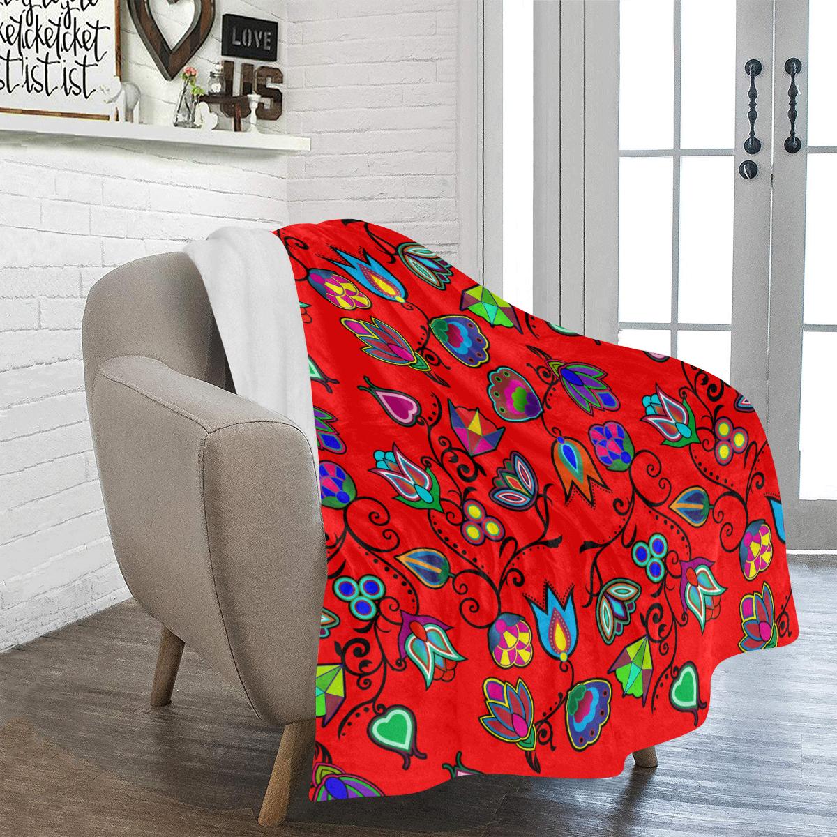 Indigenous Paisley - Dahlia Ultra-Soft Micro Fleece Blanket 50"x60" Ultra-Soft Blanket 50''x60'' e-joyer 