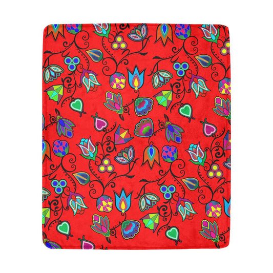 Indigenous Paisley - Dahlia Ultra-Soft Micro Fleece Blanket 50"x60" Ultra-Soft Blanket 50''x60'' e-joyer 