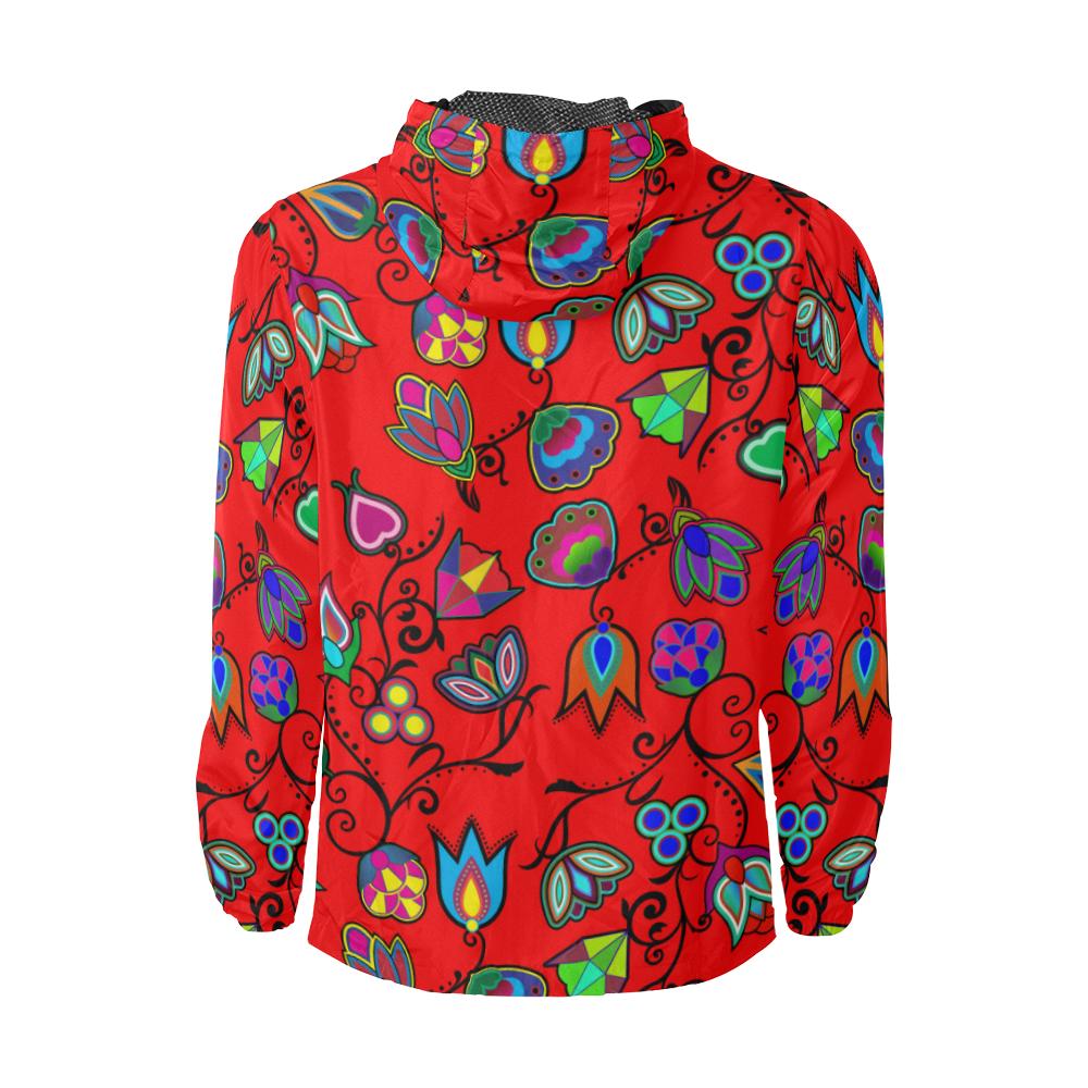 Indigenous Paisley - Dahlia Unisex All Over Print Windbreaker (Model H23) All Over Print Windbreaker for Men (H23) e-joyer 