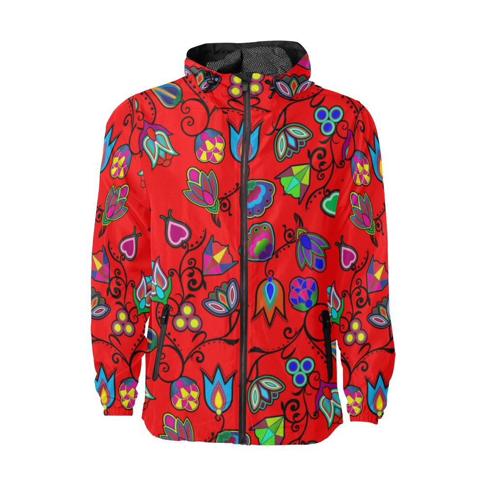 Indigenous Paisley - Dahlia Unisex All Over Print Windbreaker (Model H23) All Over Print Windbreaker for Men (H23) e-joyer 