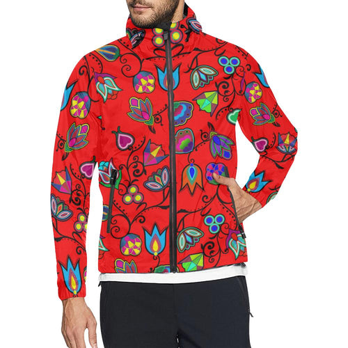 Indigenous Paisley - Dahlia Unisex All Over Print Windbreaker (Model H23) All Over Print Windbreaker for Men (H23) e-joyer 