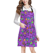 Load image into Gallery viewer, Indigenous Paisley Dark Orchid All Over Print Apron All Over Print Apron e-joyer 
