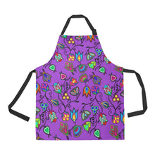 Load image into Gallery viewer, Indigenous Paisley Dark Orchid All Over Print Apron All Over Print Apron e-joyer 
