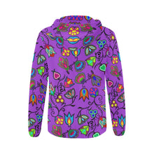 Load image into Gallery viewer, Indigenous Paisley - Dark Orchid All Over Print Full Zip Hoodie for Women (Model H14) All Over Print Full Zip Hoodie for Women (H14) e-joyer 
