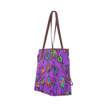 Load image into Gallery viewer, Indigenous Paisley - Dark Orchid Clover Canvas Tote Bag (Model 1661) Clover Canvas Tote Bag (1661) e-joyer 
