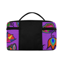 Load image into Gallery viewer, Indigenous Paisley Dark Orchid Cosmetic Bag/Large (Model 1658) Cosmetic Bag e-joyer 
