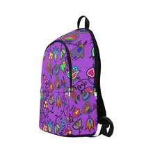 Load image into Gallery viewer, Indigenous Paisley Dark Orchid Fabric Backpack for Adult (Model 1659) Casual Backpack for Adult (1659) e-joyer 
