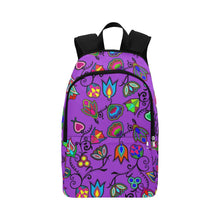 Load image into Gallery viewer, Indigenous Paisley Dark Orchid Fabric Backpack for Adult (Model 1659) Casual Backpack for Adult (1659) e-joyer 
