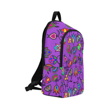 Load image into Gallery viewer, Indigenous Paisley Dark Orchid Fabric Backpack for Adult (Model 1659) Casual Backpack for Adult (1659) e-joyer 
