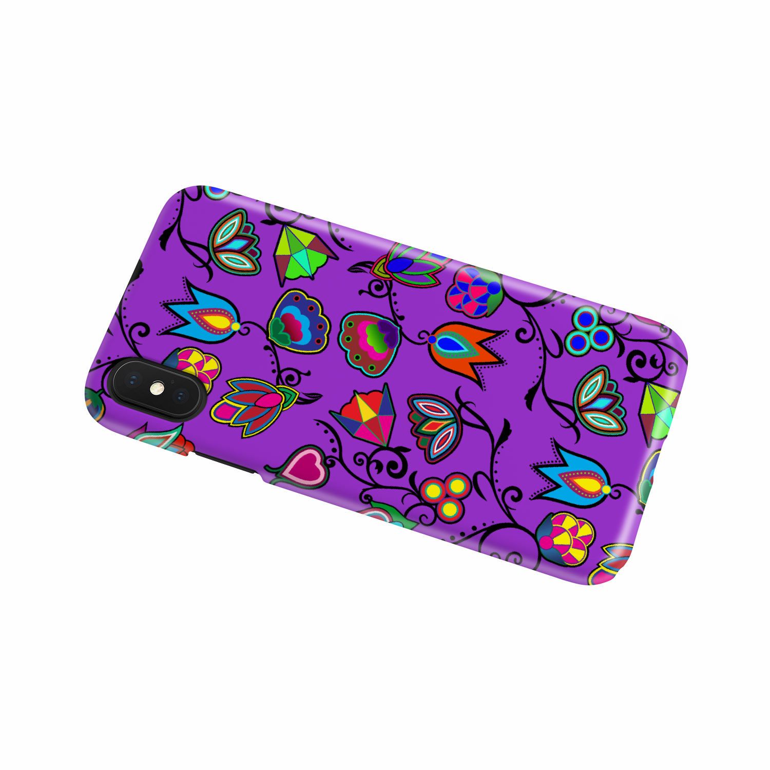 Indigenous Paisley Dark Orchid Phone Case Phone Case wc-fulfillment 