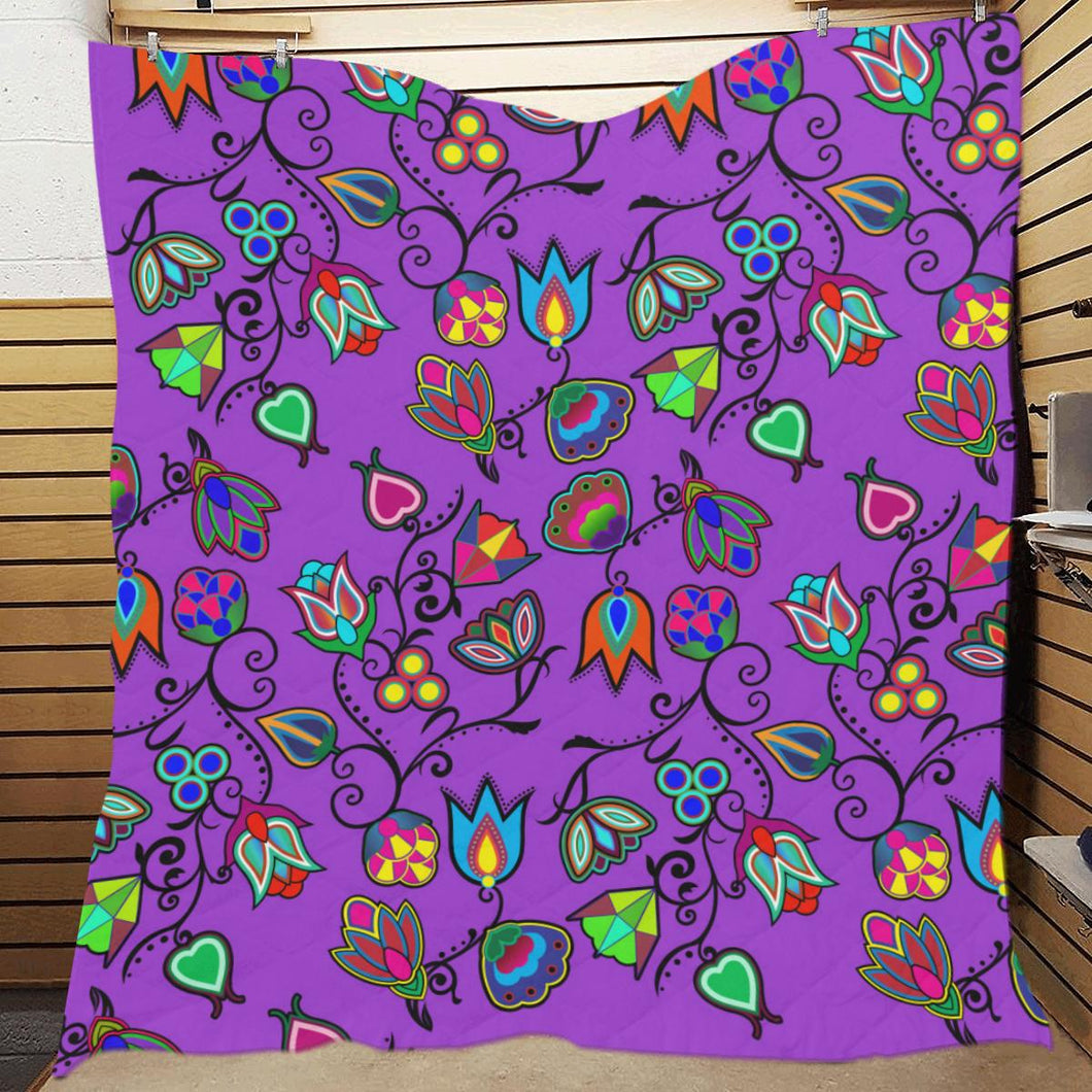 Indigenous Paisley - Dark Orchid Quilt 70