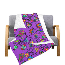 Load image into Gallery viewer, Indigenous Paisley - Dark Orchid Quilt 70&quot;x80&quot; blanket e-joyer 
