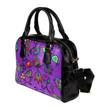 Load image into Gallery viewer, Indigenous Paisley - Dark Orchid Shoulder Handbag (Model 1634) Shoulder Handbags (1634) e-joyer 
