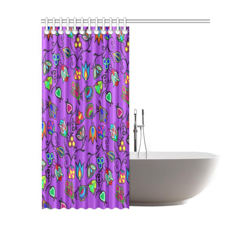 Indigenous Paisley - Dark Orchid Shower Curtain 60"x72" Shower Curtain 60"x72" e-joyer 