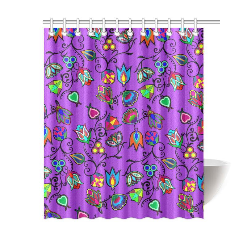 Indigenous Paisley - Dark Orchid Shower Curtain 60