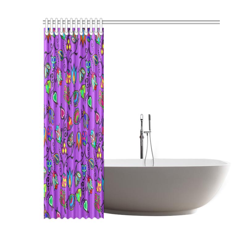 Indigenous Paisley - Dark Orchid Shower Curtain 60"x72" Shower Curtain 60"x72" e-joyer 