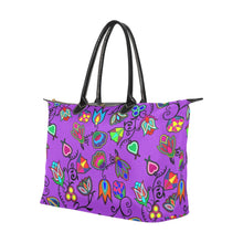 Load image into Gallery viewer, Indigenous Paisley Dark Orchid Single-Shoulder Lady Handbag (Model 1714) bag e-joyer 
