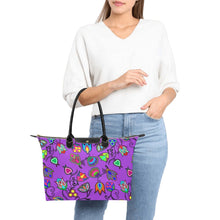 Load image into Gallery viewer, Indigenous Paisley Dark Orchid Single-Shoulder Lady Handbag (Model 1714) bag e-joyer 
