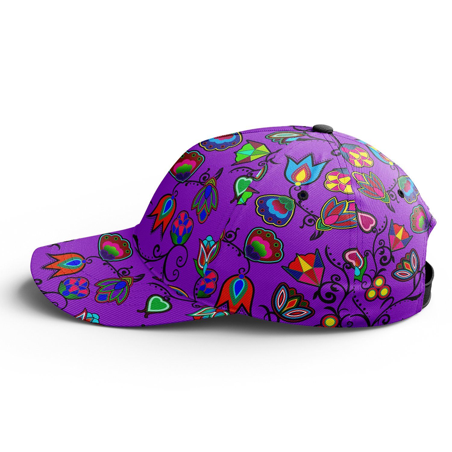 Indigenous Paisley Dark Orchid Snapback Hat hat Herman 