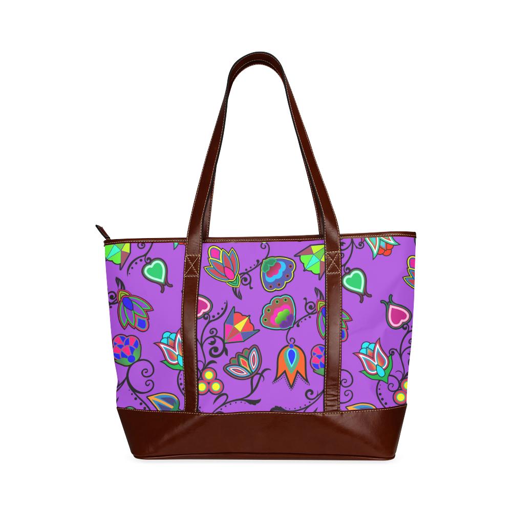 Indigenous Paisley - Dark Orchid Tote Handbag (Model 1642) Tote Handbags (1642) e-joyer 