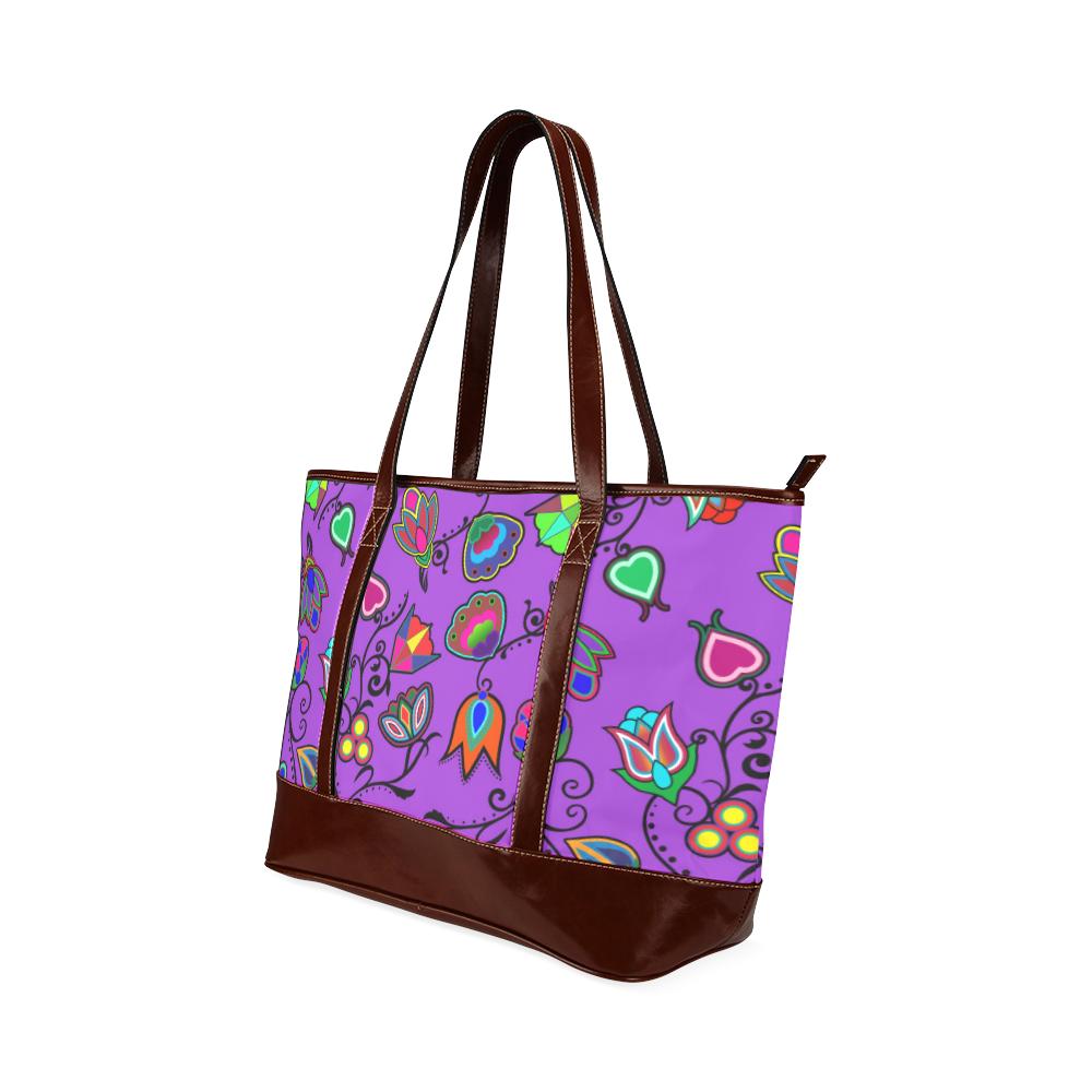 Indigenous Paisley - Dark Orchid Tote Handbag (Model 1642) Tote Handbags (1642) e-joyer 