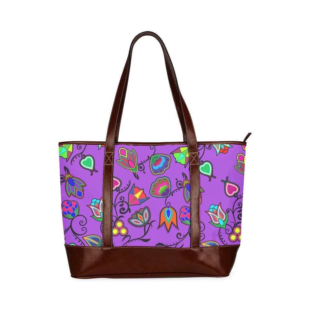 Indigenous Paisley - Dark Orchid Tote Handbag (Model 1642) Tote Handbags (1642) e-joyer 