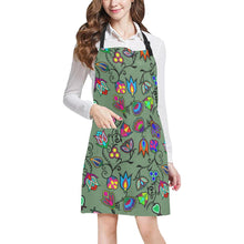 Load image into Gallery viewer, Indigenous Paisley Dark Sea All Over Print Apron All Over Print Apron e-joyer 
