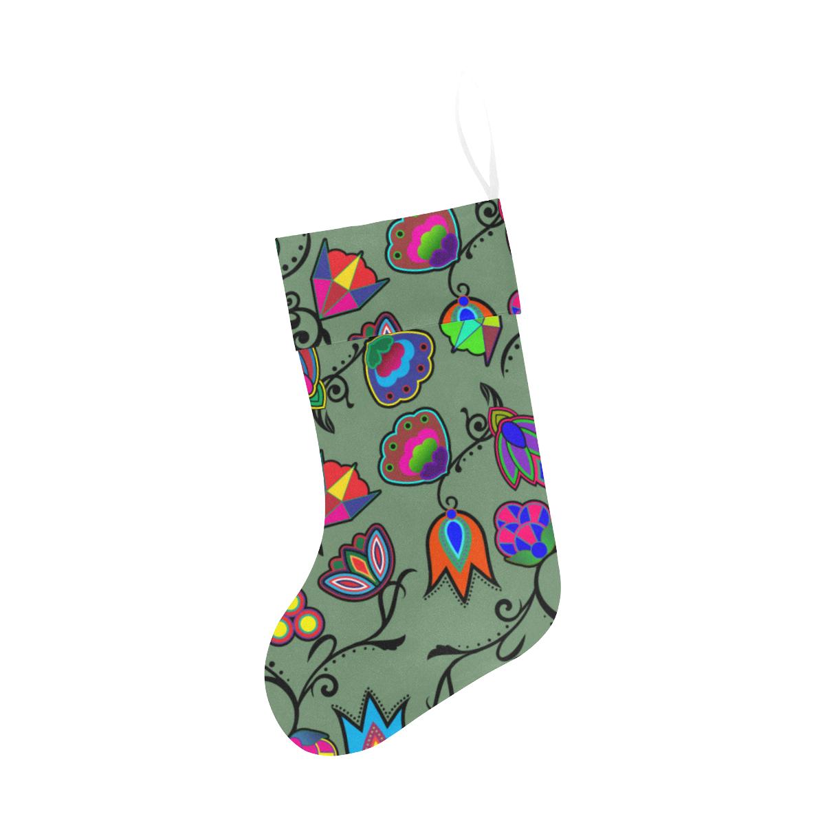 Indigenous Paisley - Dark Sea Christmas Stocking Christmas Stocking e-joyer 