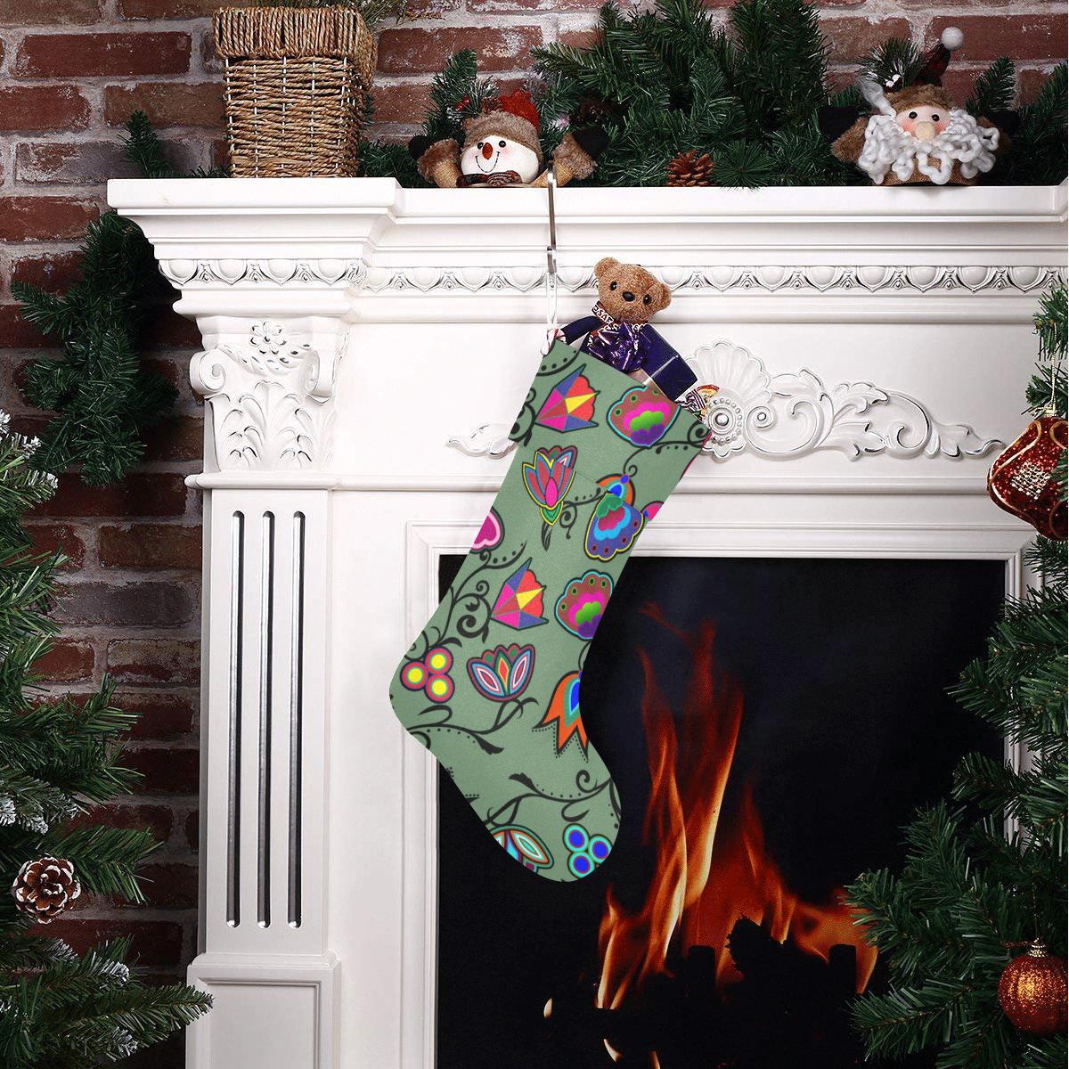 Indigenous Paisley - Dark Sea Christmas Stocking Christmas Stocking e-joyer 