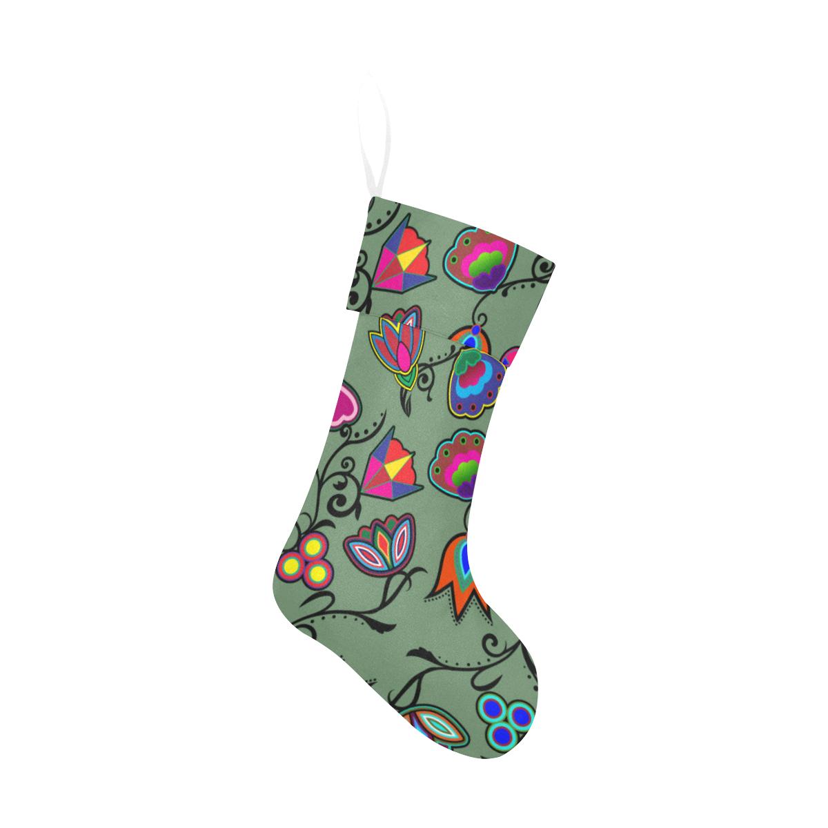 Indigenous Paisley - Dark Sea Christmas Stocking Christmas Stocking e-joyer 