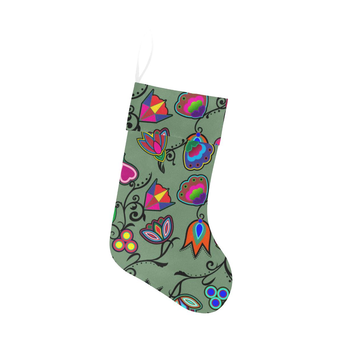 Indigenous Paisley - Dark Sea Christmas Stocking Christmas Stocking e-joyer 