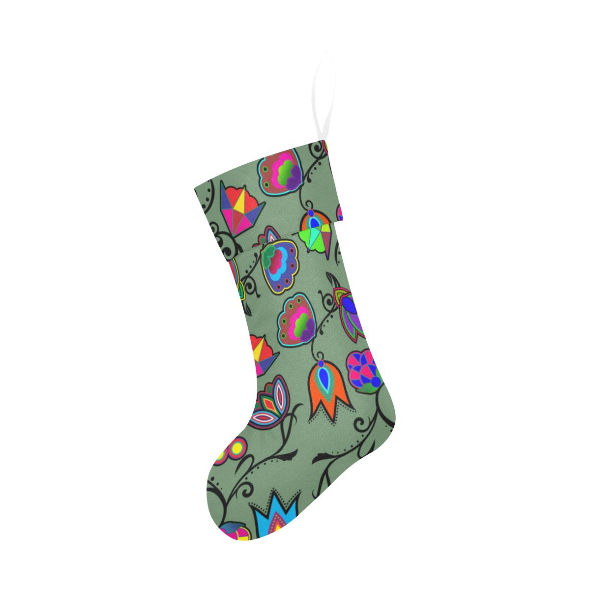 Indigenous Paisley - Dark Sea Christmas Stocking Christmas Stocking e-joyer 