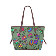 Load image into Gallery viewer, Indigenous Paisley - Dark Sea Clover Canvas Tote Bag (Model 1661) Clover Canvas Tote Bag (1661) e-joyer 
