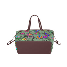 Load image into Gallery viewer, Indigenous Paisley - Dark Sea Clover Canvas Tote Bag (Model 1661) Clover Canvas Tote Bag (1661) e-joyer 
