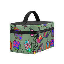 Load image into Gallery viewer, Indigenous Paisley Dark Sea Cosmetic Bag/Large (Model 1658) Cosmetic Bag e-joyer 
