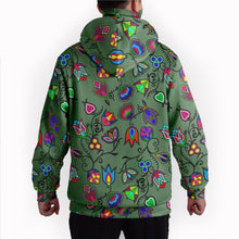 Load image into Gallery viewer, Indigenous Paisley Dark Sea Hoodie with Face Cover 49 Dzine 
