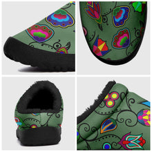 Load image into Gallery viewer, Indigenous Paisley Dark Sea Ikinnii Indoor Slipper 49 Dzine 
