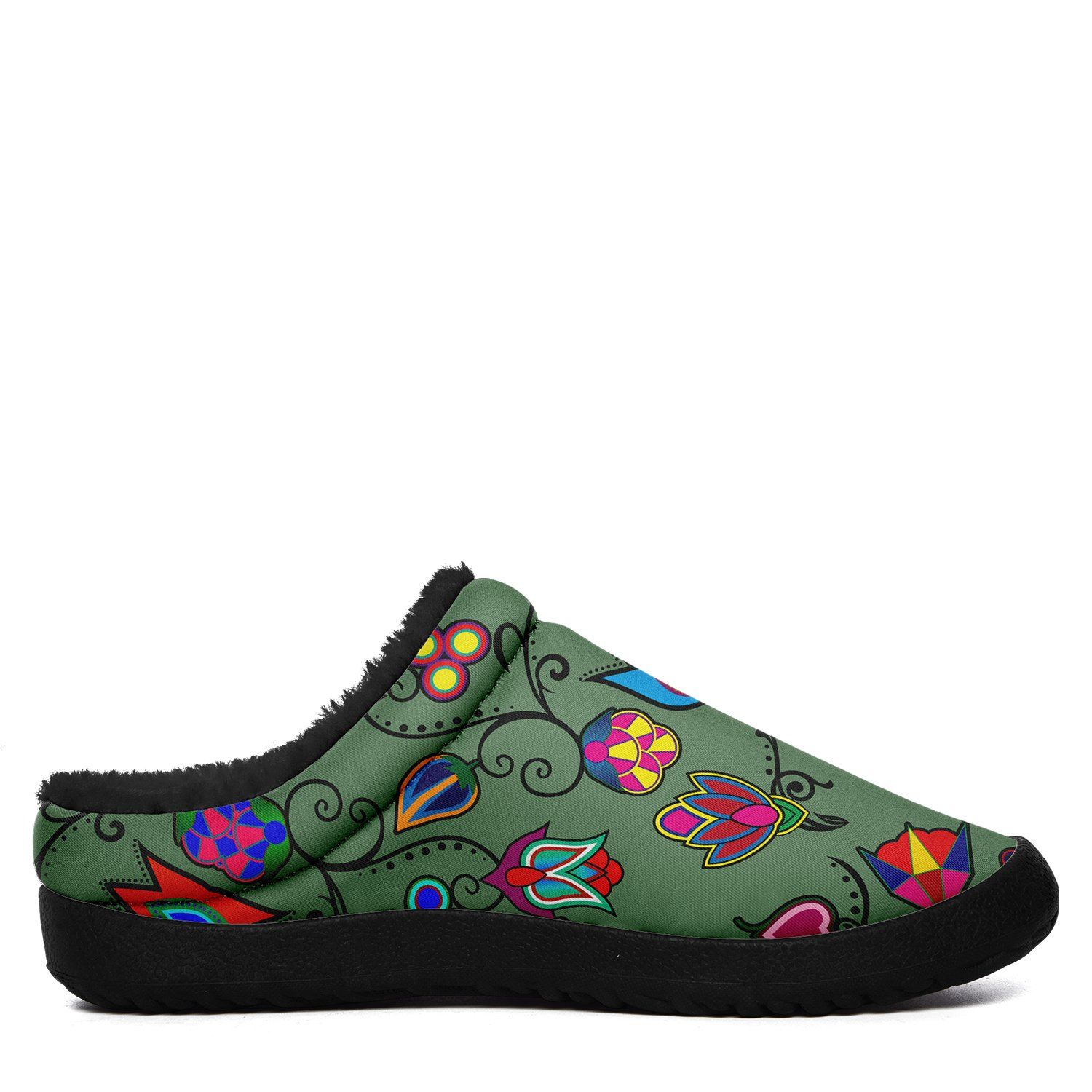 Indigenous Paisley Dark Sea Ikinnii Indoor Slipper 49 Dzine 