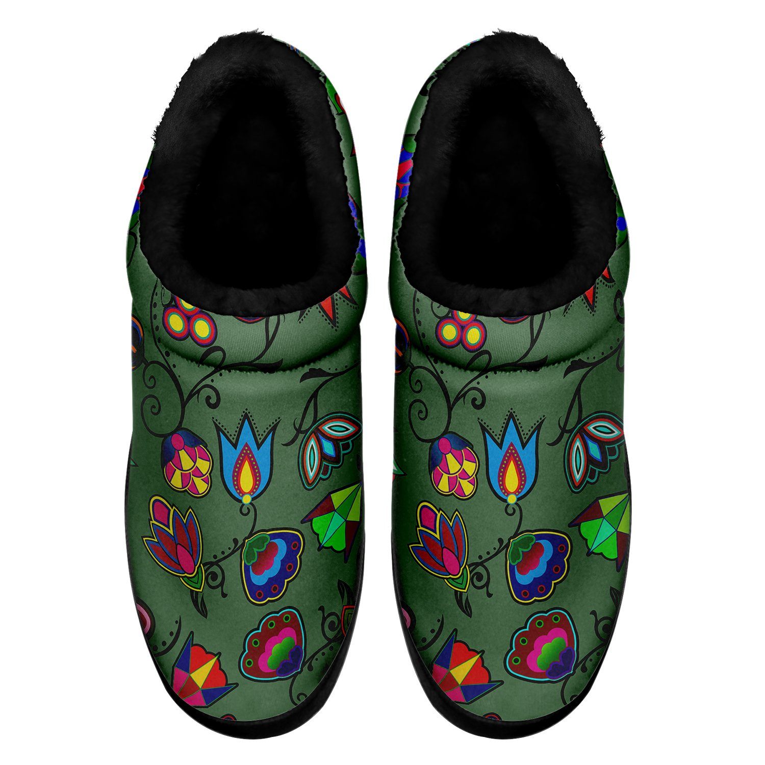 Indigenous Paisley Dark Sea Ikinnii Indoor Slipper 49 Dzine 