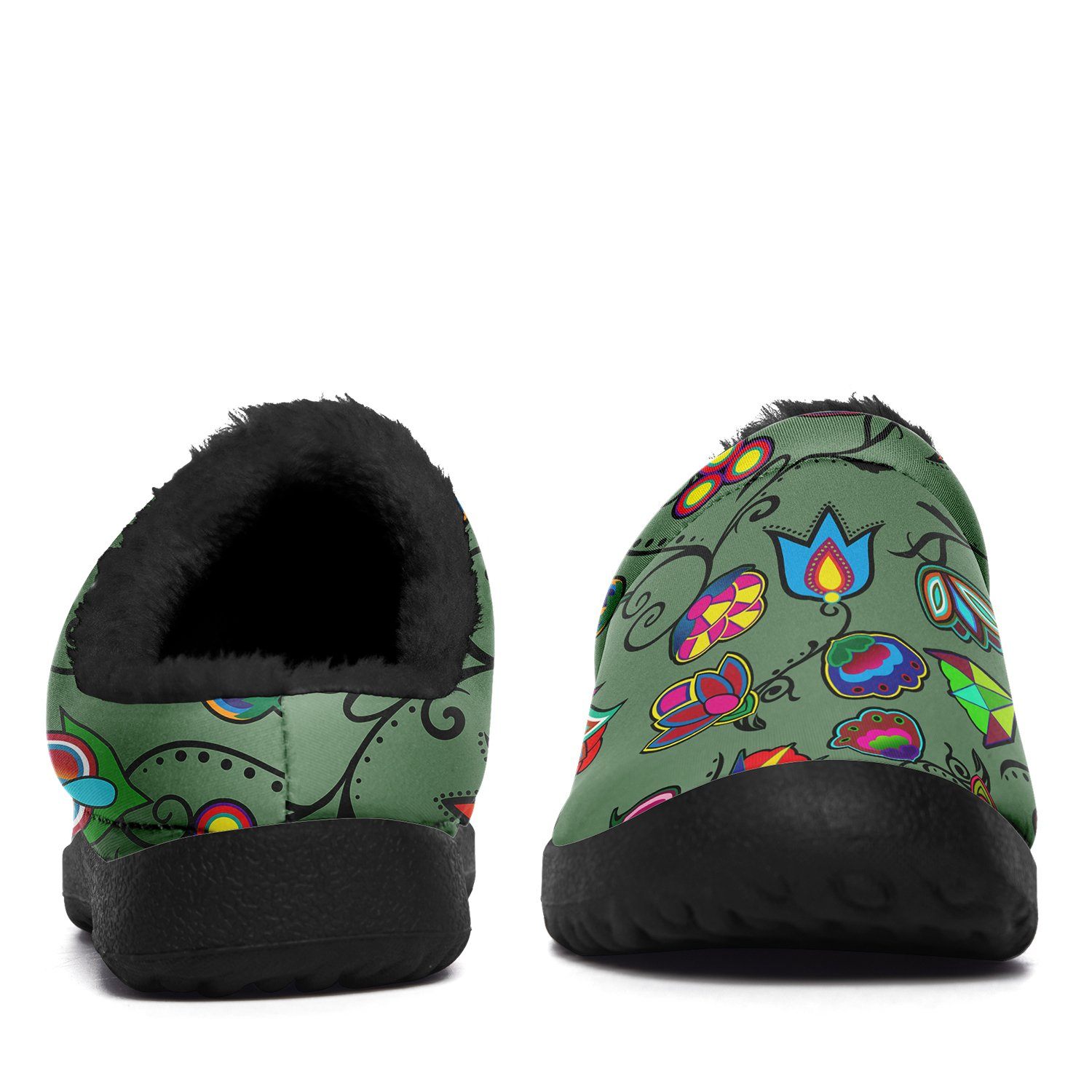 Indigenous Paisley Dark Sea Ikinnii Indoor Slipper 49 Dzine 