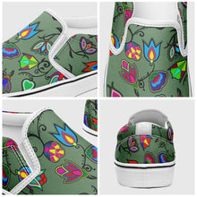 Load image into Gallery viewer, Indigenous Paisley Dark Sea Otoyimm Canvas Slip On Shoes otoyimm Herman 
