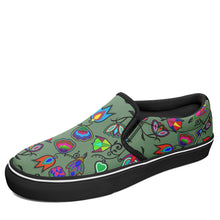 Load image into Gallery viewer, Indigenous Paisley Dark Sea Otoyimm Canvas Slip On Shoes otoyimm Herman 
