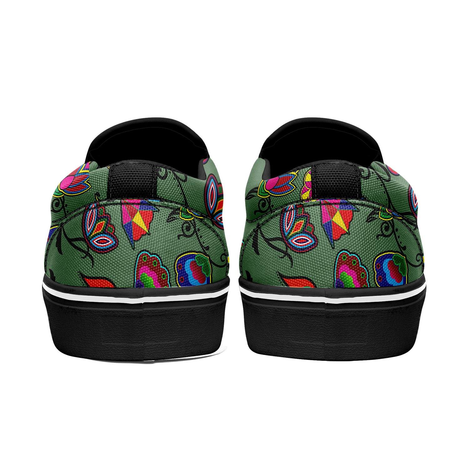 Indigenous Paisley Dark Sea Otoyimm Canvas Slip On Shoes otoyimm Herman 